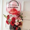 Fresh flower balloon bloombox
